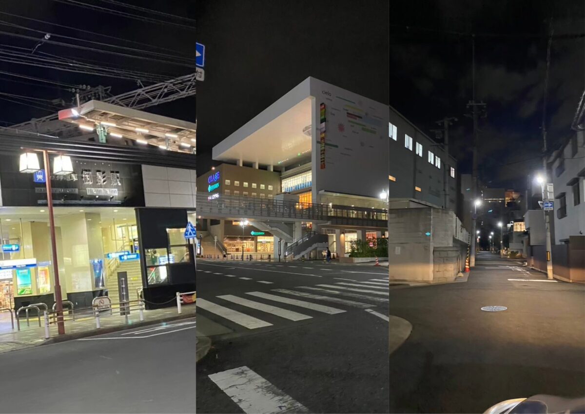 御影エリアの夜の写真