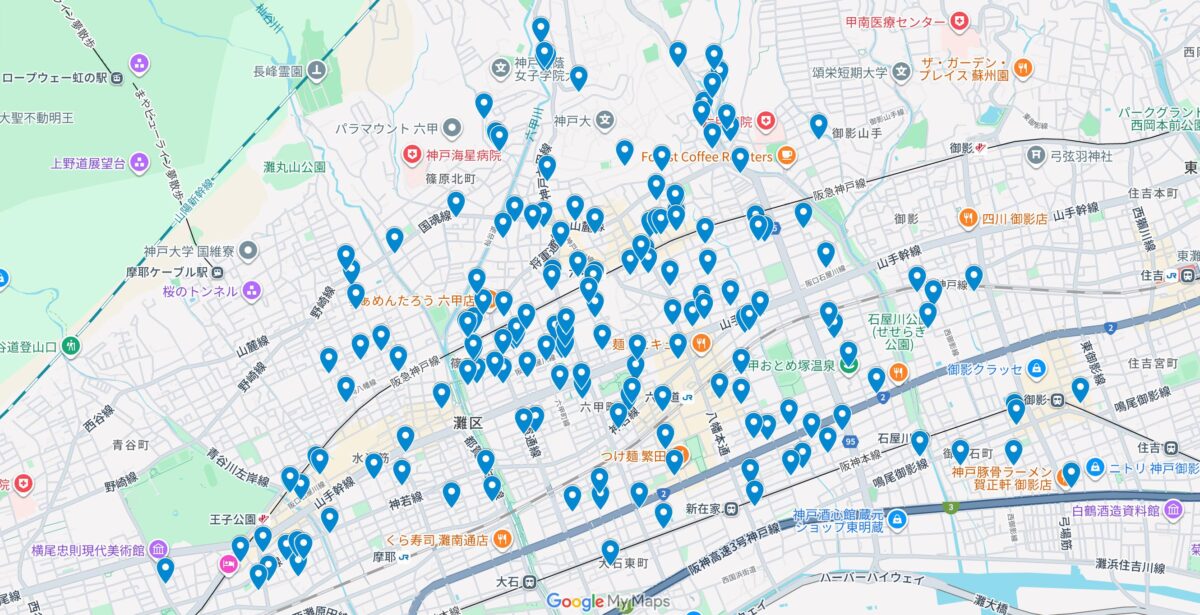 生協物件の地図