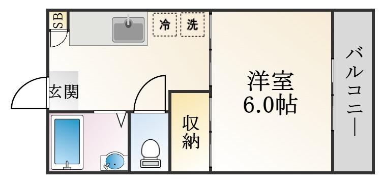六甲ドミトリー間取り図