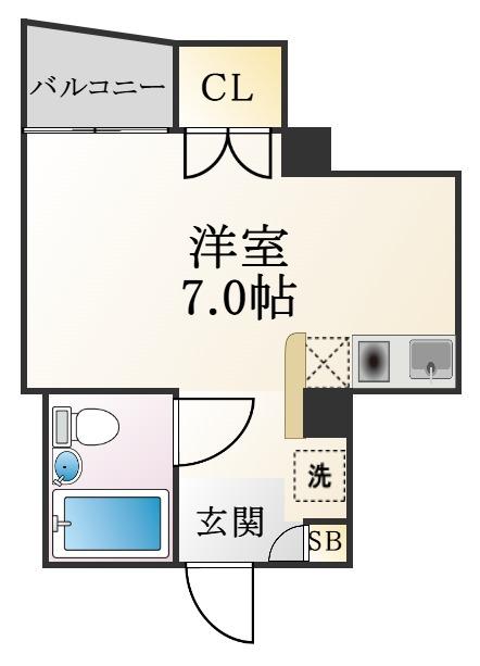 サンクラッソ阪急六甲駅前EAST401間取り図